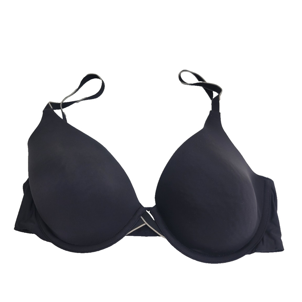Maidenform Black Full‎ Coverage Lightly Lined Underwire T-Shirt Bra Size 34D
